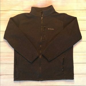 Black Columbia Zip up Sweater size XL